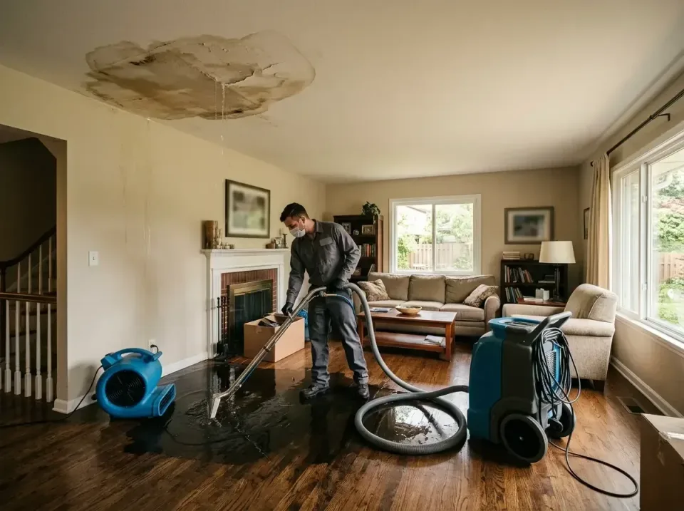 attic-pipe-burst-ceiling-drip-008 — frequently asked questions, Water Damage Restoration & Carpet Care in Tuckahoe, VA